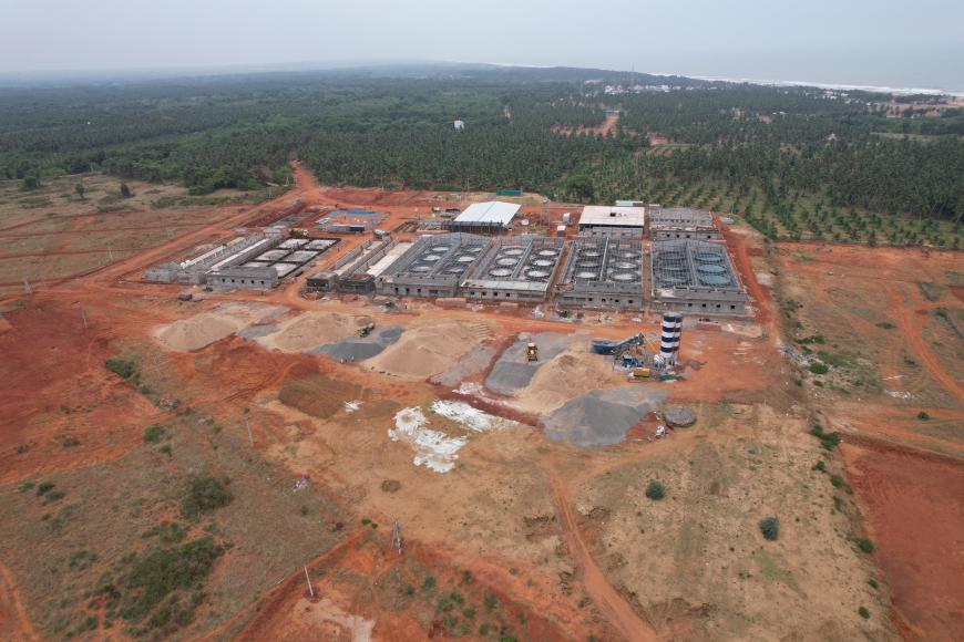 Construction of Hendrix Genetics and Sapthagiri Hatcheries' new Broodstock Multiplication Center in India underway (Source: Hendrix Genetics-Kona Bay)